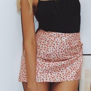 the joan mini skirt pink